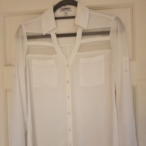 Express Portofino Shirt Button Down Blouse XSmall
